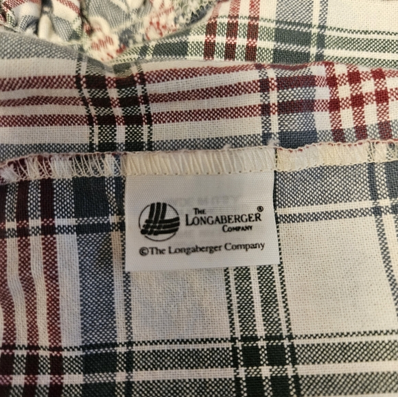 Longaberger Woven Plaid Liner - Picture 4 of 4